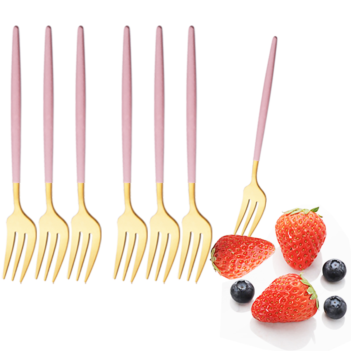Kitchen Gadgets Gold - Service de vaisselle en or rose,