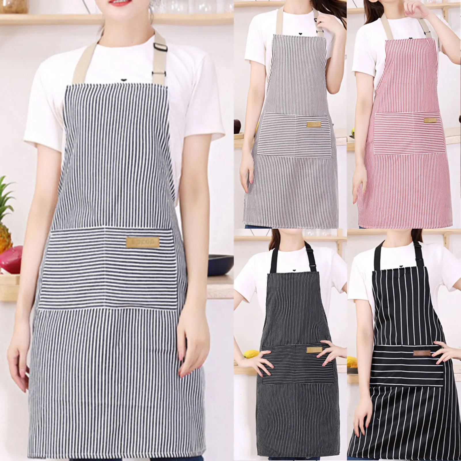 Kitchen Helper Gadgets - Tablier à rayures pour hommes et