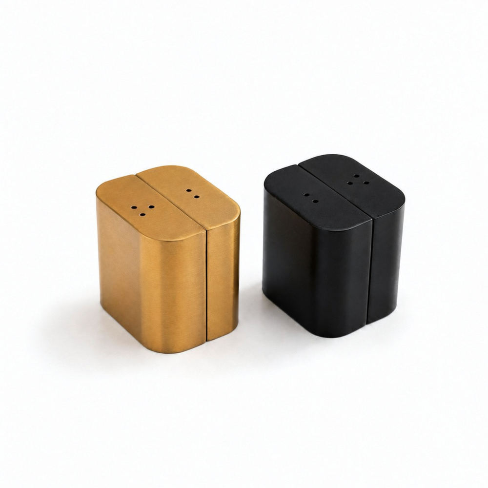 Salière et poivrière en acier  - Kitchen Gadgets Gold avis et prix