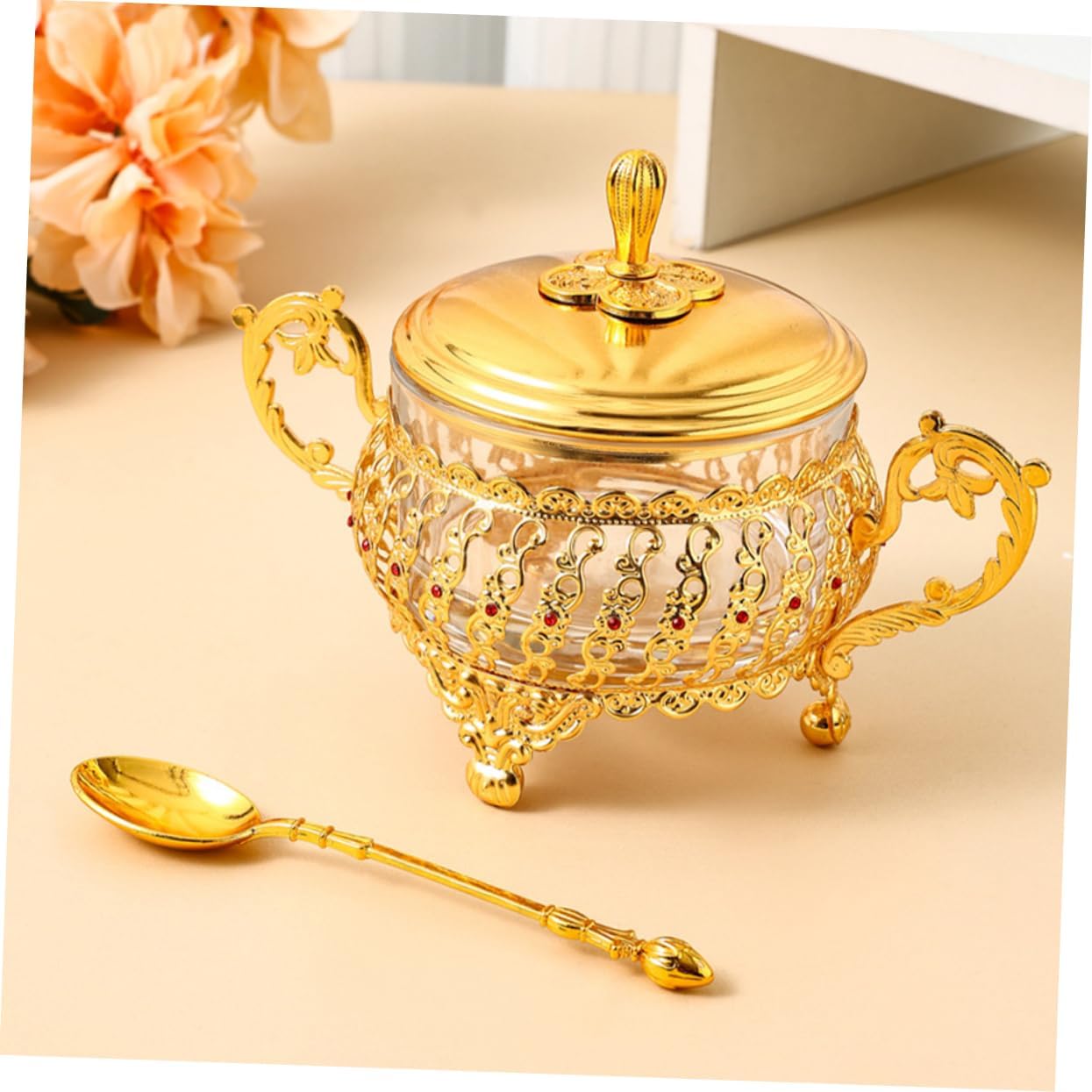 Bol à sucre avec couvercle et  - Kitchen Gadgets Gold avis et prix