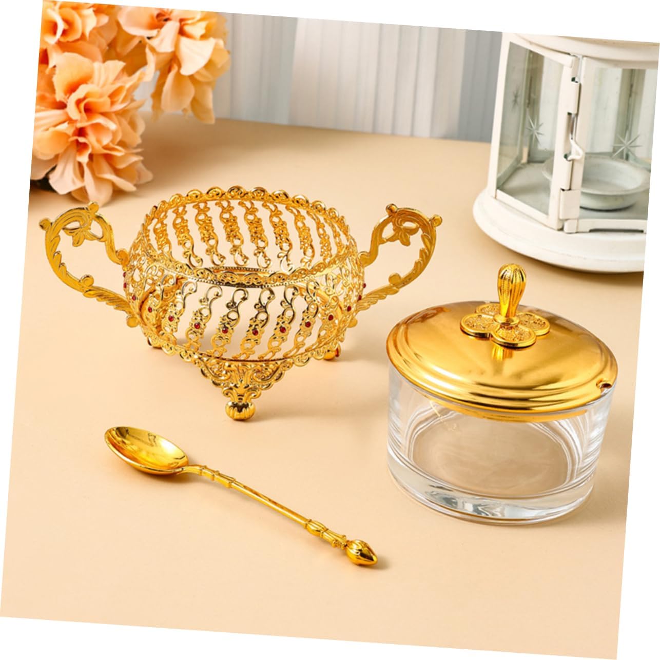Bol à sucre avec couvercle et  - Kitchen Gadgets Gold avis et prix