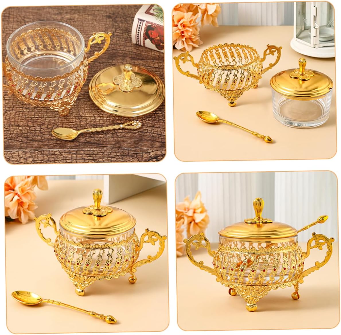 Bol à sucre avec couvercle et  - Kitchen Gadgets Gold avis et prix